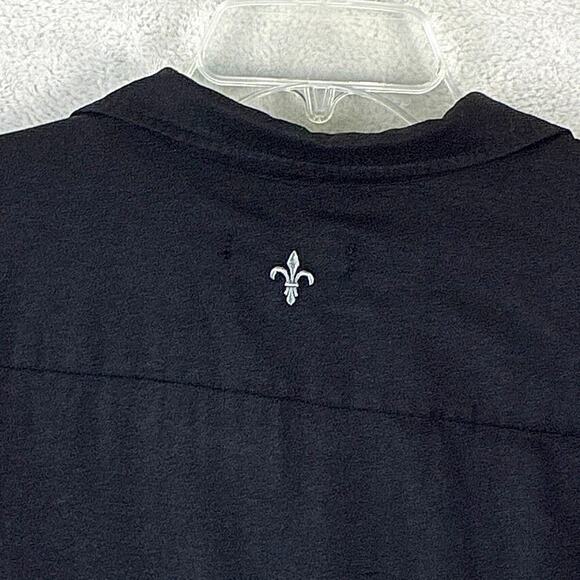 Da Vinci California Charlie Sheen Bowling Shirt Men L Black White Rockabilly 50s - Picture 5 of 9